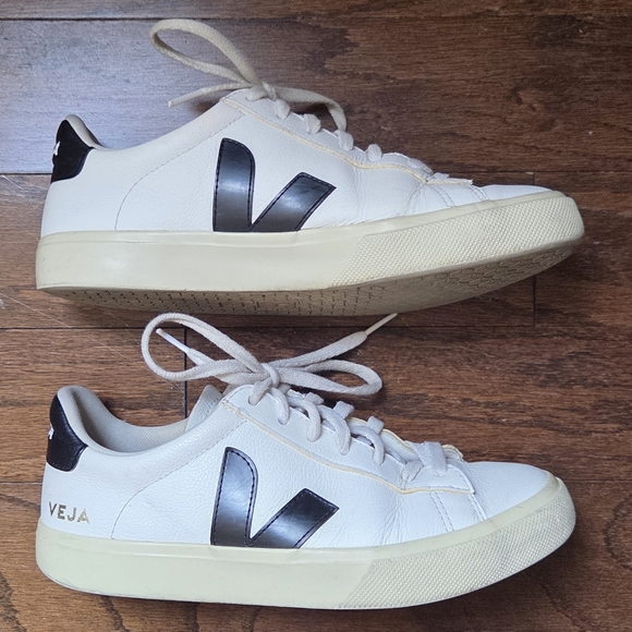 Veja Shoes - Veja Campos Women's White Sneakers Size 8